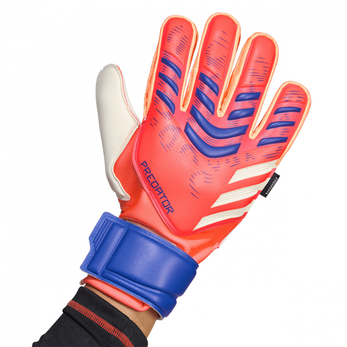 JN5352 adidas Predator Match Fingersave Goalkeeper Gloves signal coral