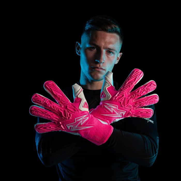 Kaliaaer PWR Pro RE MIX Sekure Junior Goalkeeper Gloves Highlighter Pi