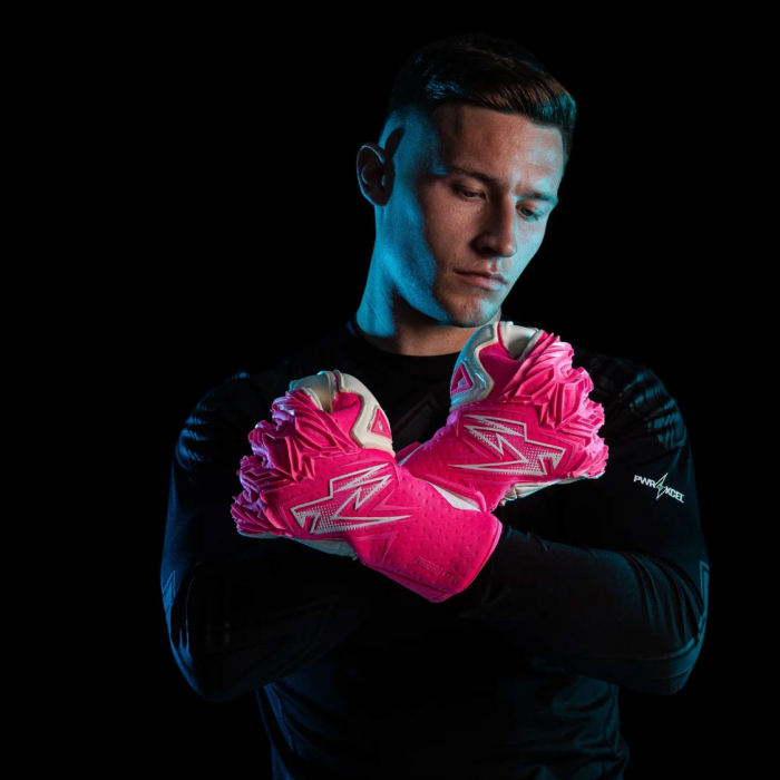 Kaliaaer PWR Pro RE MIX Sekure Junior Goalkeeper Gloves Highlighter Pi