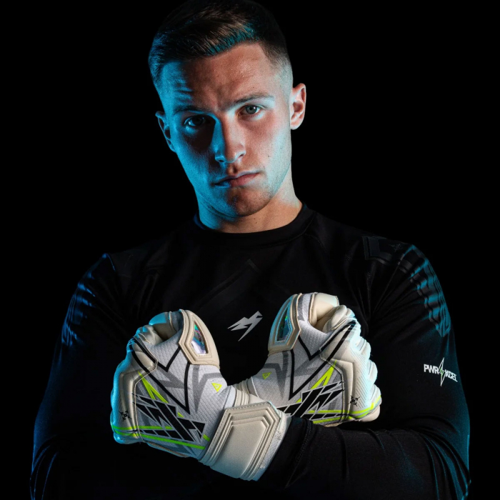 Kaliaaer NitroPRO Negative Goalkeeper Gloves Highlighter Yellow