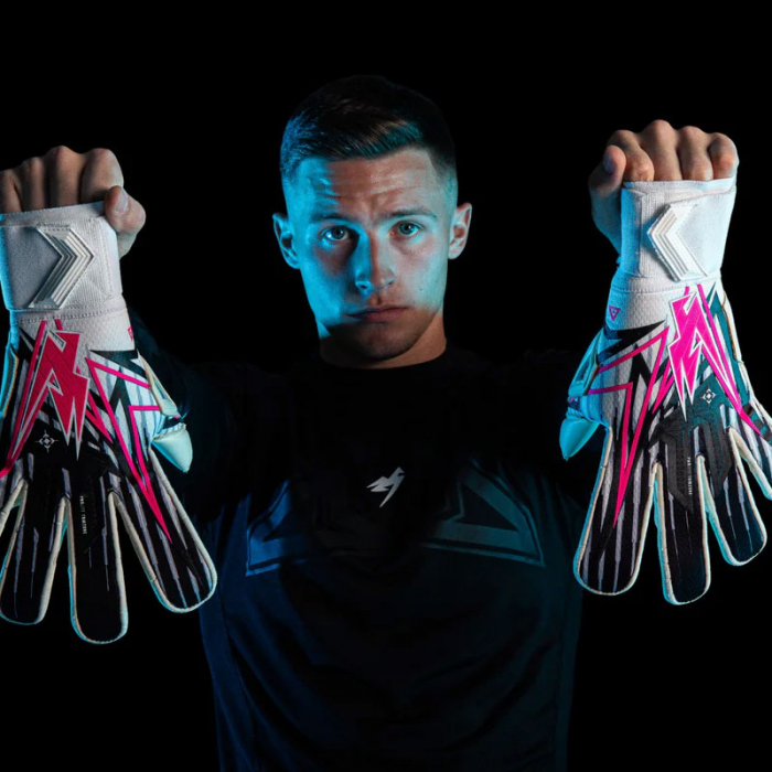 Kaliaaer NitroLITE Sekure Goalkeeper Gloves Highlighter Pink