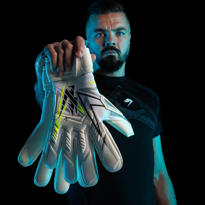 Kaliaaer NitroPRO Negative Junior Goalkeeper Gloves Highlighter Yellow