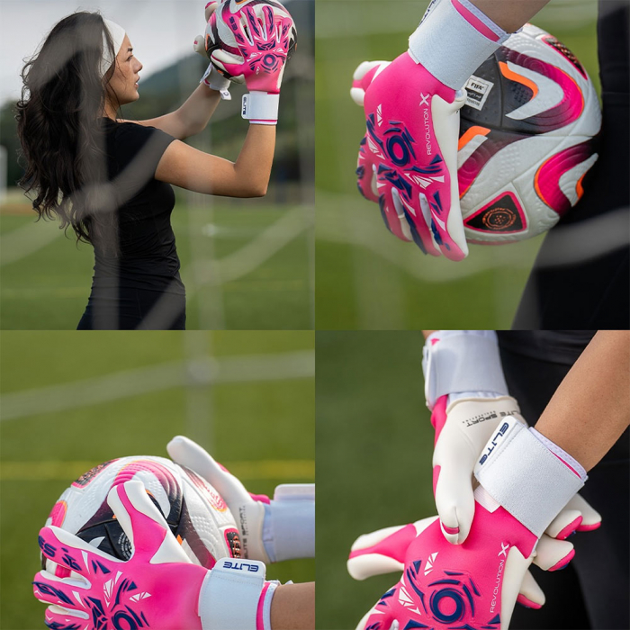 Elite NEO REVOLUTION X Breast Cancer Goalkeeper Gloves Pink