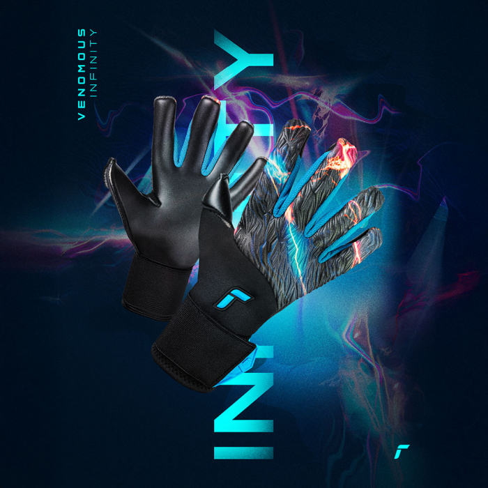 Reusch Venomous Infinity Goalkeeper Gloves Cosmos Black Space Star Des