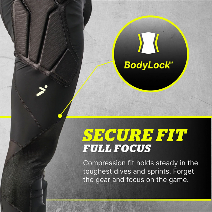 Storellu BodyShield 4 NoBurn Goalkeeper Leggings (Black/Volt)