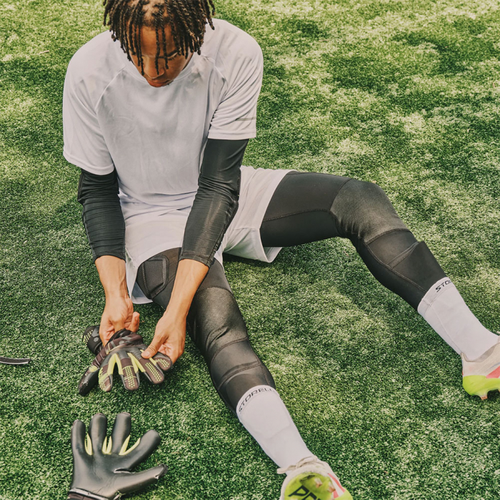 Storellu BodyShield 4 NoBurn Goalkeeper Leggings (Black/Volt)
