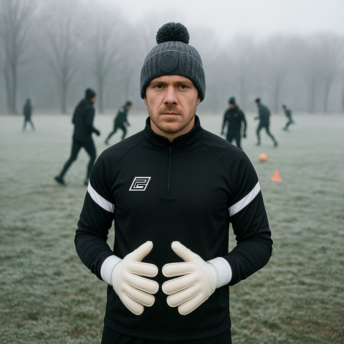 BB530G Keeper iD GK Custom Club Beanie Bobble Hat Graphite Grey