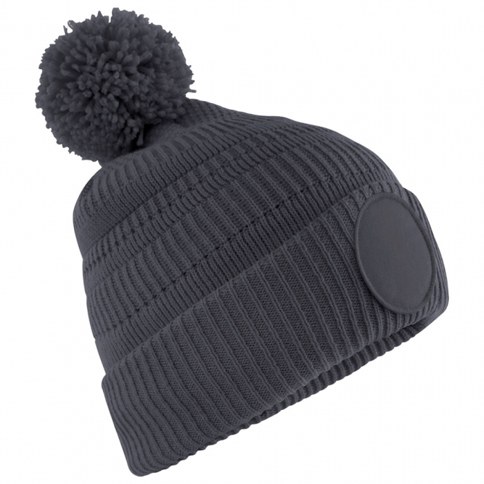 BB530G Keeper iD GK Custom Club Beanie Bobble Hat Graphite Grey