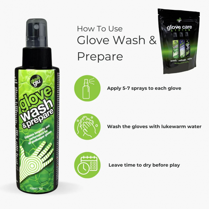 GloveGlu Glove Care System - Wash - Refresh - Revive Pack