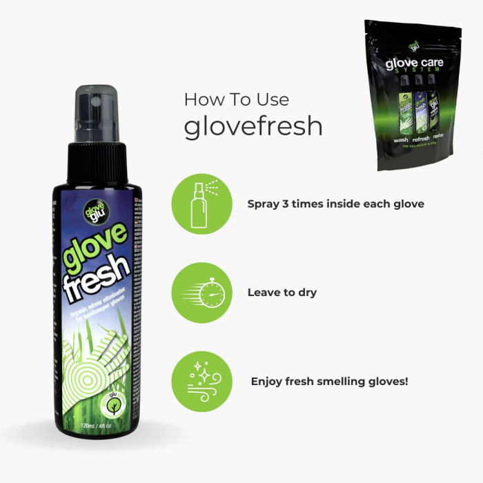 GloveGlu Glove Care System - Wash - Refresh - Revive Pack