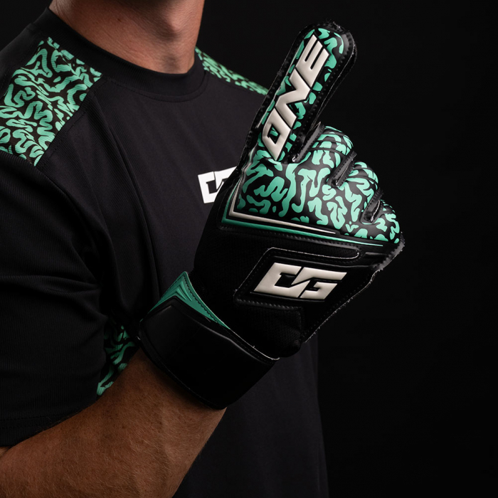 ONE NXT Origin Mentality Monster Goalkeeper Gloves BLACK/GREEN