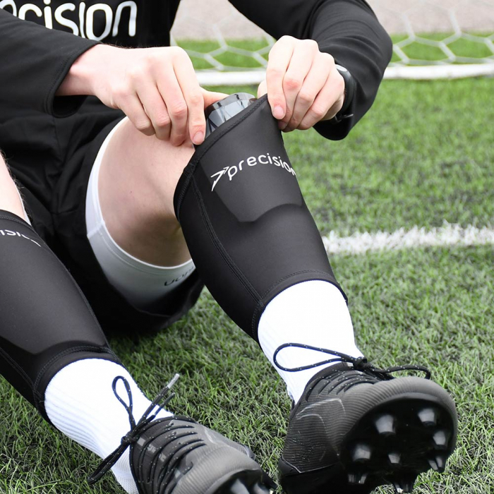 PRA22201 Precision Pro Fusion Flex Customizable Shin Guards Black