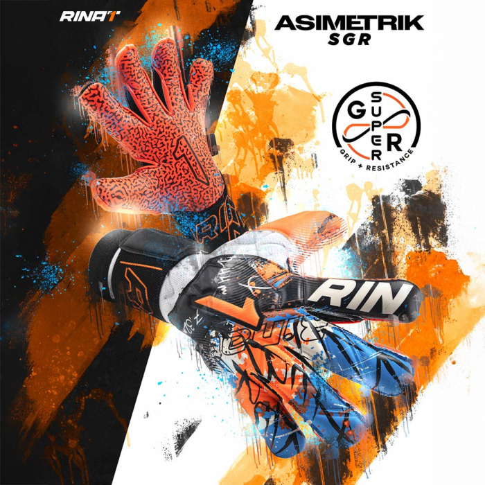 Rinat ASIMETRIK SGR Junior Goalkeeper Gloves White/Orange