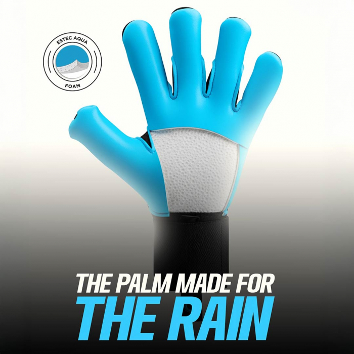 EL4AQ Elite NEO REVOLUTION X AQUA Goalkeeper Gloves Black/Blue