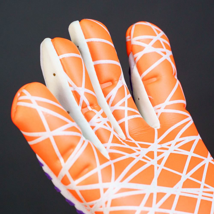 Uhlsport CYBERTEC ULTRAGRIP HN Maignan Goalkeeper Gloves white/fluo-or