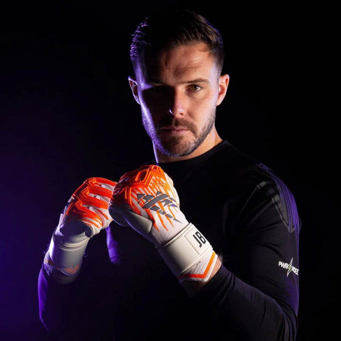 Kaliaaer RE:GEN PRO JB1 3DXi Jack Butland Goalkeeper Gloves white slat