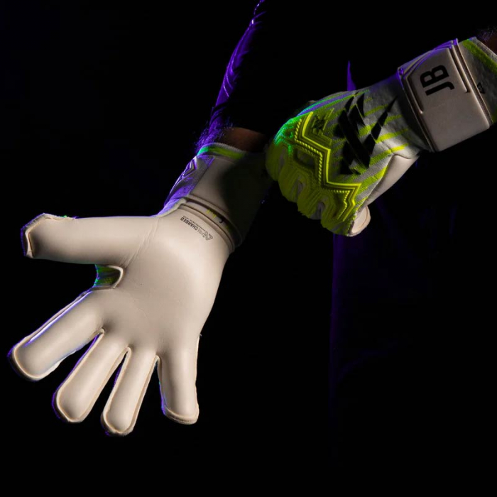Kaliaaer RE:GEN PRO JB1 3DXi Jack Butland Goalkeeper Gloves WHITE YELL