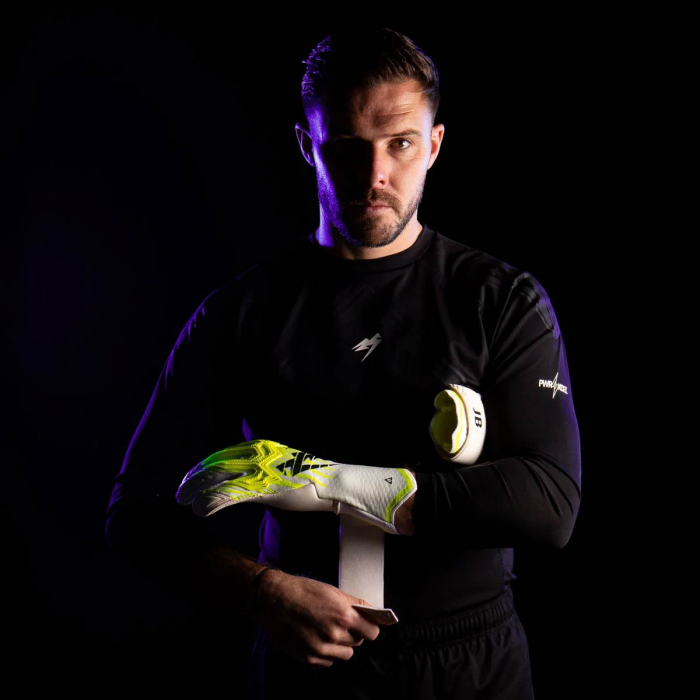 Kaliaaer RE:GEN PRO JB1 3DXi Jack Butland Goalkeeper Gloves WHITE YELL