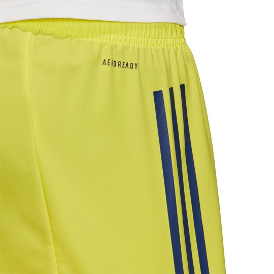 blue and yellow adidas shorts