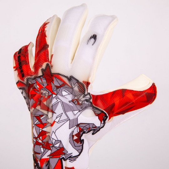 HO PREMIER SUPREMO ROAR ROLL/NEGATIVE Goalkeeper Gloves Red/White