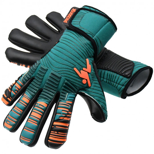 Precision GK Elite 2.0 Contact Junior Goalkeeper Gloves Teal/Fluo Oran