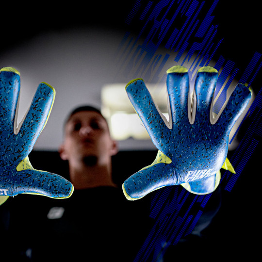 Reusch Pure Contact Fusion Junior Goalkeeper Gloves Safety Yellow/Deep