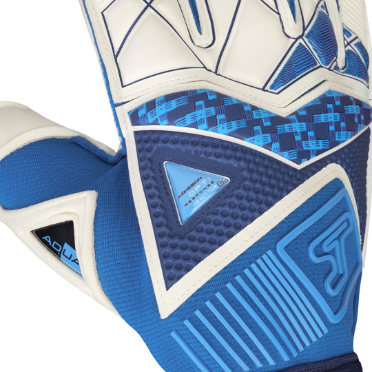  SGP202009 SELLS Wrap Aqua Cyclone Goalkeeper Gloves White/Blue 