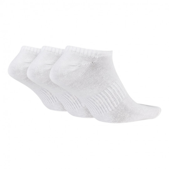 SX7678100 Nike Training No Show Socks White (3 Pairs)