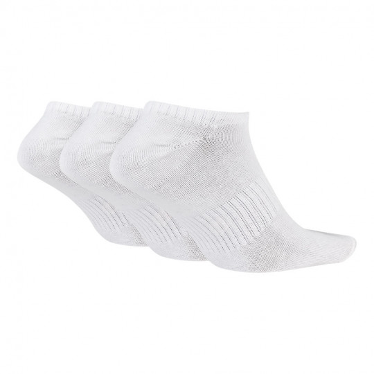 SX7678100 Nike Training No Show Socks White (3 Pairs)