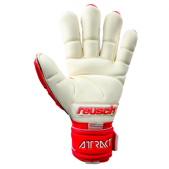 Reusch Attrakt Freegel Gold X Finger Support Goalkeeper Gloves Red/Whi