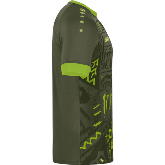 JAKO Tropicana GK Jersey SS Khaki/Neon Green