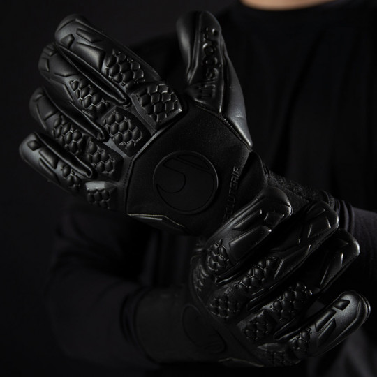 Uhlsport black gloves sale