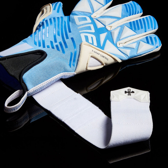 ONE SLYR Lite Azure Junior Goalkeeper Gloves Azure Blue