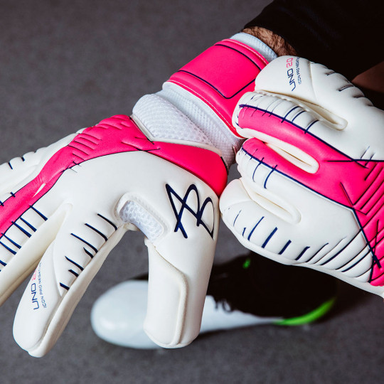AB1 UNO 2.0 Icon Pro Negative Goalkeeper Gloves White/Pink 