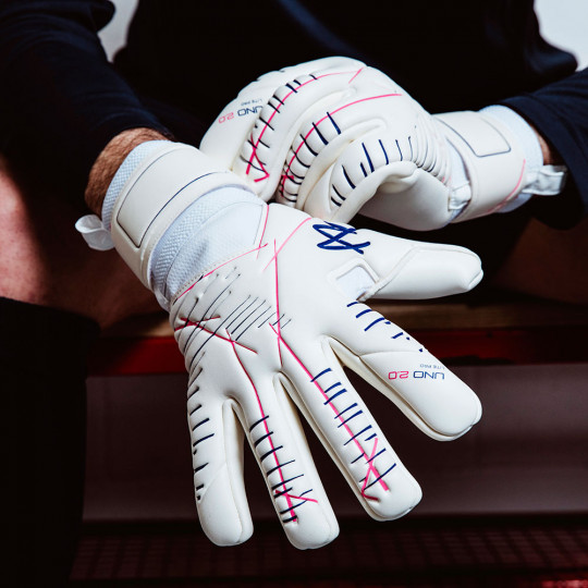 AB1 UNO 2.0 Lite Pro Goalkeeper Gloves White/Pink 