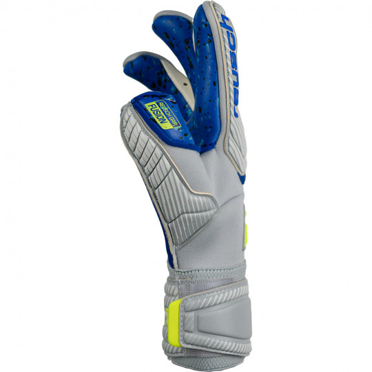 Reusch Attrakt Fusion Guardian Goalkeeper Gloves Vapor Grey/Safety Yel