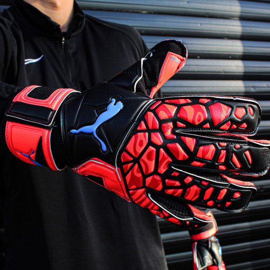 Puma FUTURE GRIP 19.2 Hybrid Goalkeeper Gloves RED/BLACK/WHITE