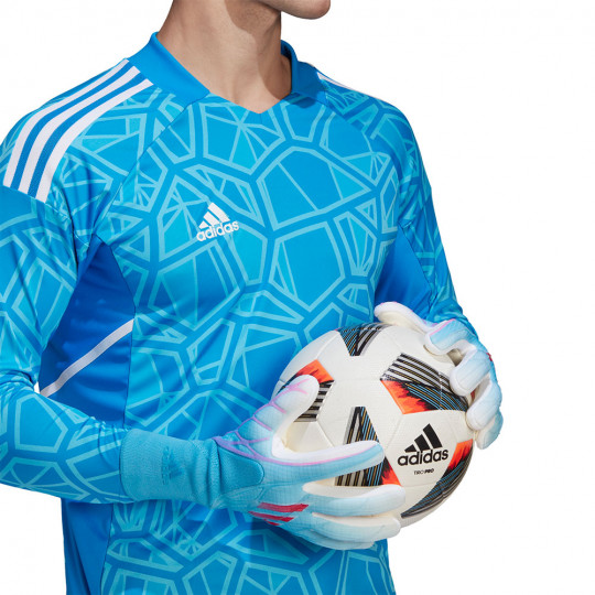 adidas X EDGE GL PRO Goalkeeper Gloves Sky Rush/Shock Pink