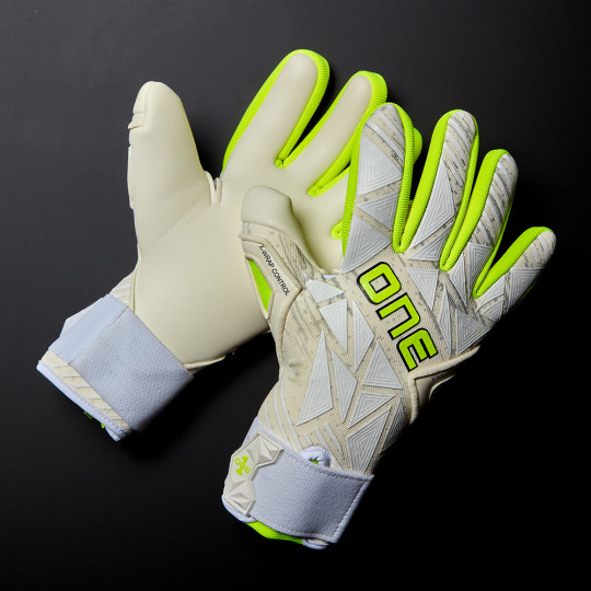 ONE GEO 3.0 Switch Junior Goalkeeper Gloves White/Fluo