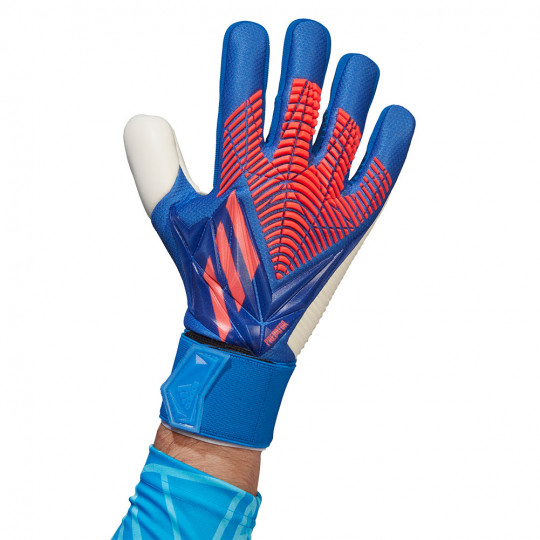 adidas PREDATOR GL COMPETITION Goalkeeper Gloves HI-RES BLUE/turbo