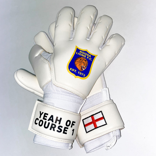  Keeper ID Personal Negative Goalkeeper Gloves Whiteout