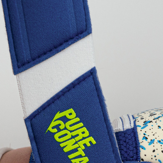Reusch Pure Contact Fusion Junior Goalkeeper Gloves Blue/Yellow