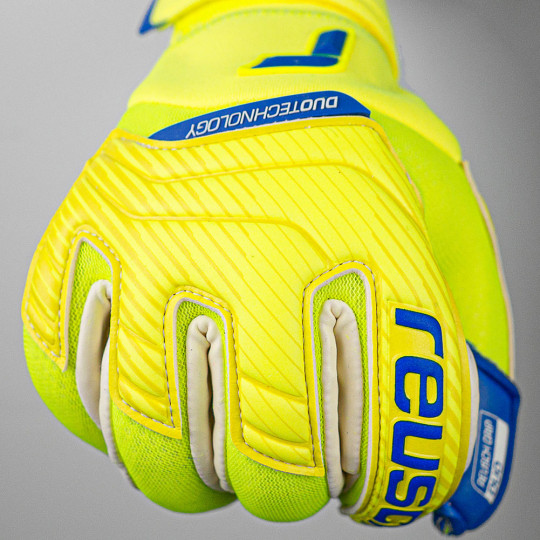 Reusch Attrakt Duo Ortho-Tec Goalkeeper Gloves safety yellow/deep b
