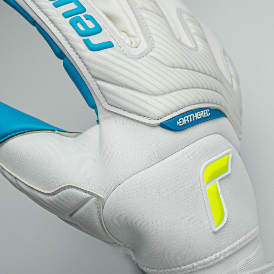 Reusch Attrakt Aqua Windproof Ortho-Tec Goalkeeper Gloves white/aqua b