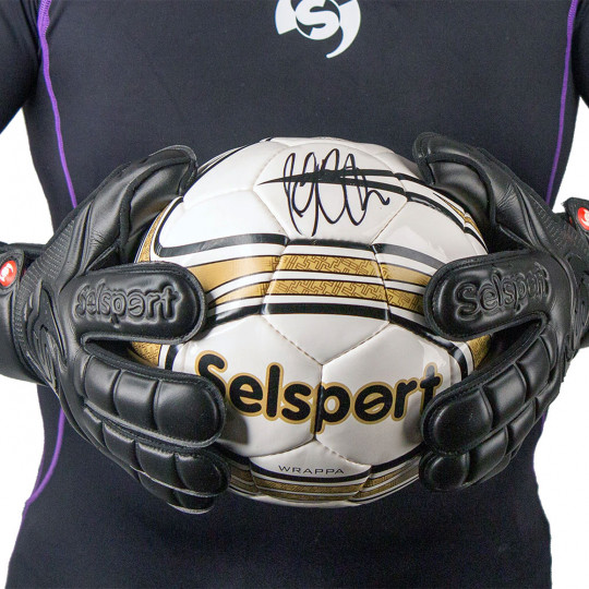 Selsport Wrappa Classic Black (Pro strap) Goalkeeper Gloves Black