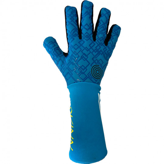  70102207 Gloveglu DRY SKINN Goalkeeper Gloves fluo yellow/cyan 