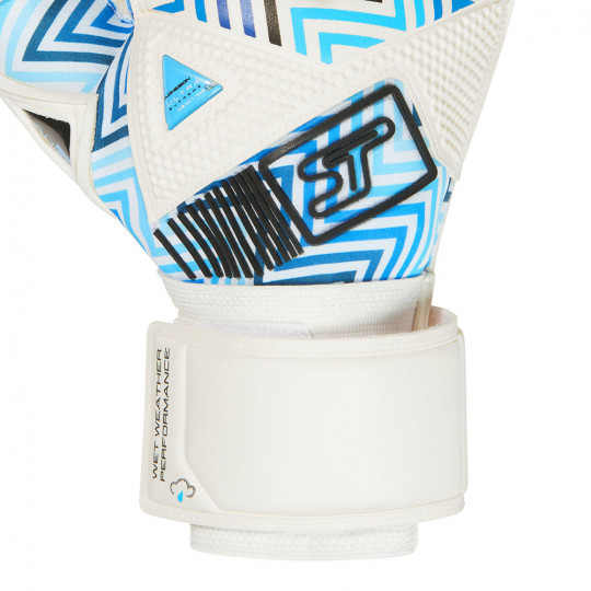SELLS Wrap Aqua Monsoon Goalkeeper Gloves White/Blue