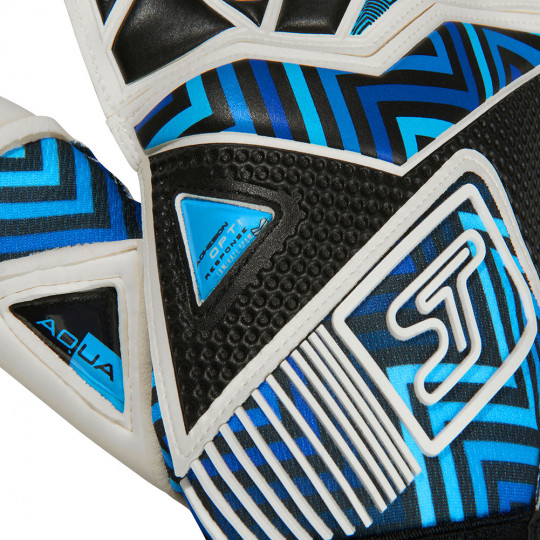 SELLS Wrap Aqua Storm Goalkeeper Gloves White/Blue/Black