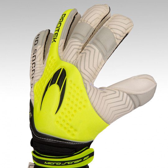  520083 HO Soccer Negative Protek Goalkeeper Gloves lime yellow/black 
