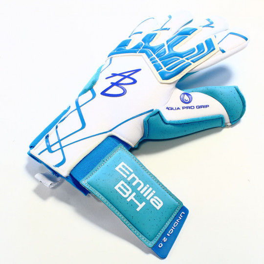 AB1 Aqua Fuzo Junior Goalkeeper Gloves White/Blue